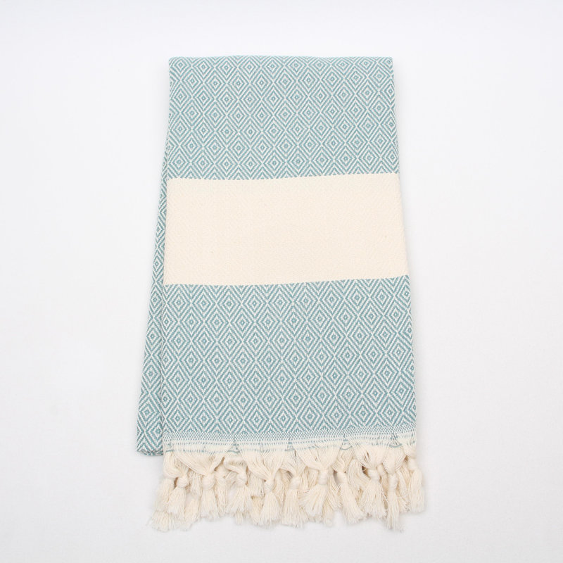 Serviettes de bain et essuie-mains en coton turc, Largeur de la serviette de bain: 38 po, Vert essence