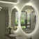 Aevar Simple & Modern Back LED Lighted Anti-fog Round Bathroom/Vanity Mirror