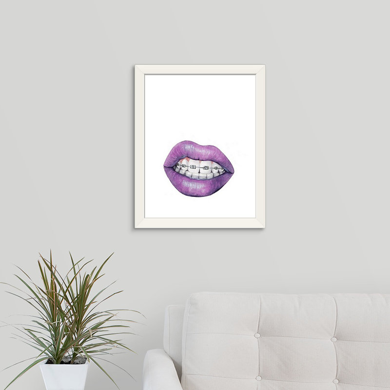 « embouchure full of metal i », reproduction d’impression encadrée, H 23 po x l 19 po x P 1 po, Cadre blanc