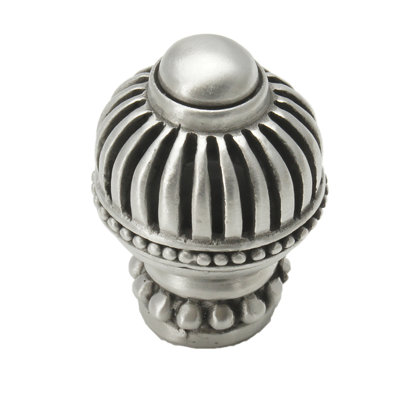 Cricket Cage large round knob with beaded base in Oil Rub Bronze