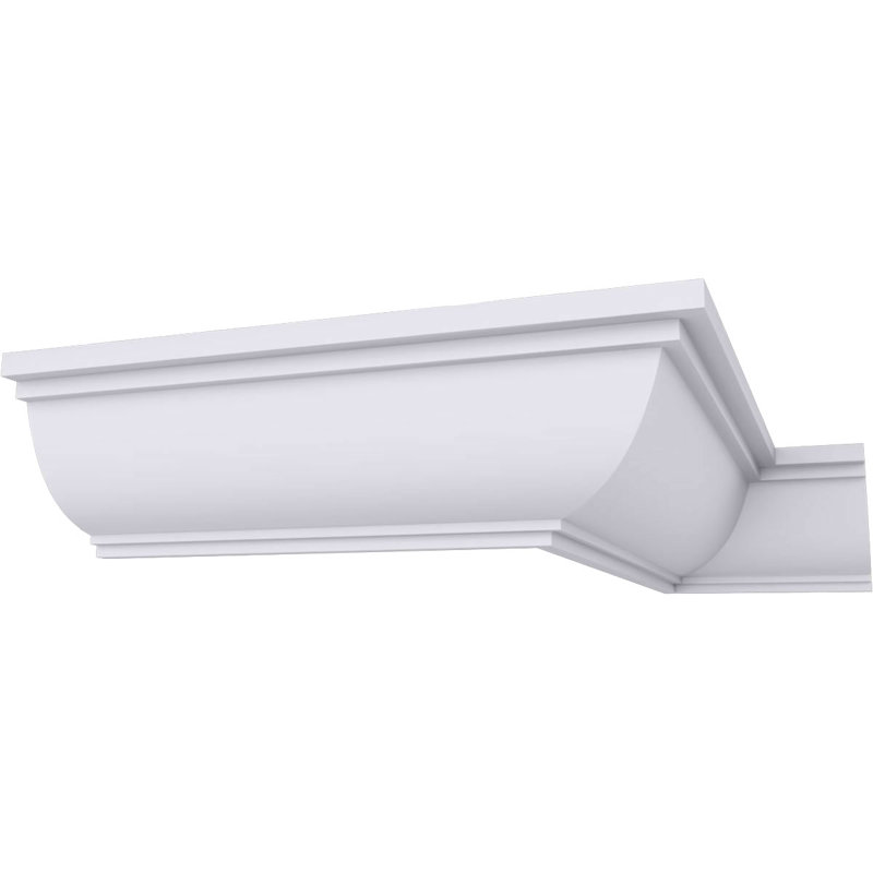 Moulure couronnée lisse traditionnelle H 2 po x P 2 po x P 2 3/4 po x L 94 1/2 po