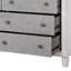 Commode Katia gris rustique et blanc vieilli