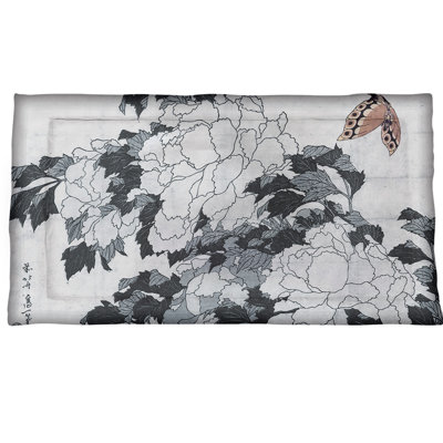 Katsushika Hokusai Polyester Floral Sham Set