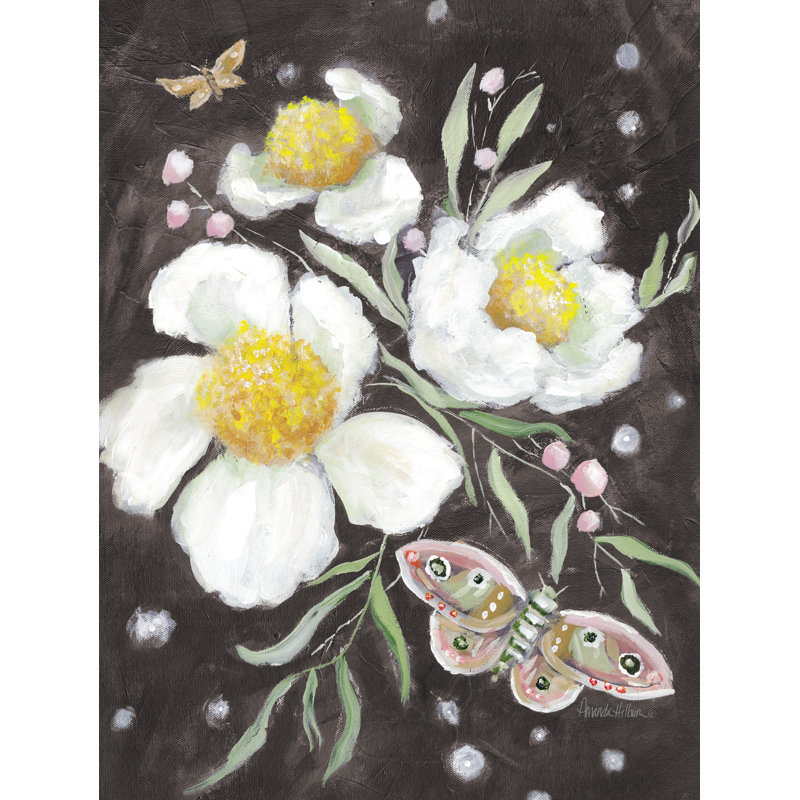 «Night Lights In The Forest on Canvas» par Amanda Hilburn, reproduction, H 36 po x l 24 po x P 1,25 po
