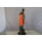 Young Lady In Orange Bronze Statue - Size: 7"L X 26"W X 25"H.