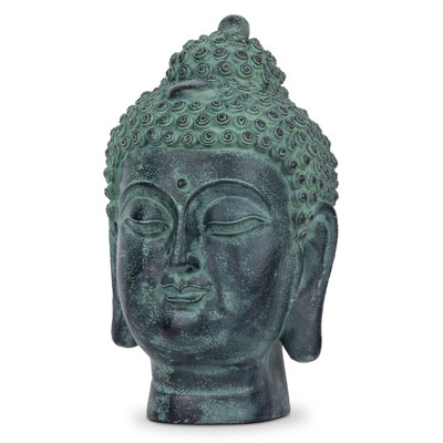 Meditative Buddha Head Statue