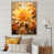 Toile naturelle avec cadre flottant