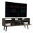 Tv Stand For TV´S Up 52", Three Open Shelves, Two Flexible Drawers