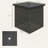 Outdoor Patio Coffee Table,Wicker Side Table With Umbrella Hole-2142081830