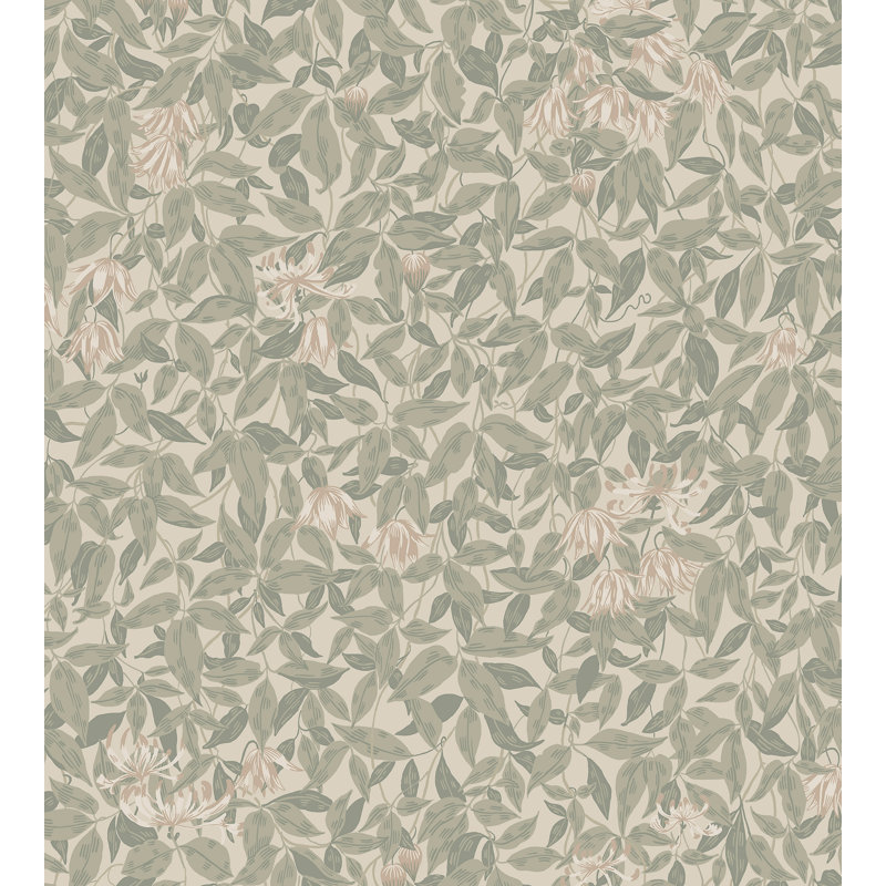 Kolonin Floral Roll, Garden Green