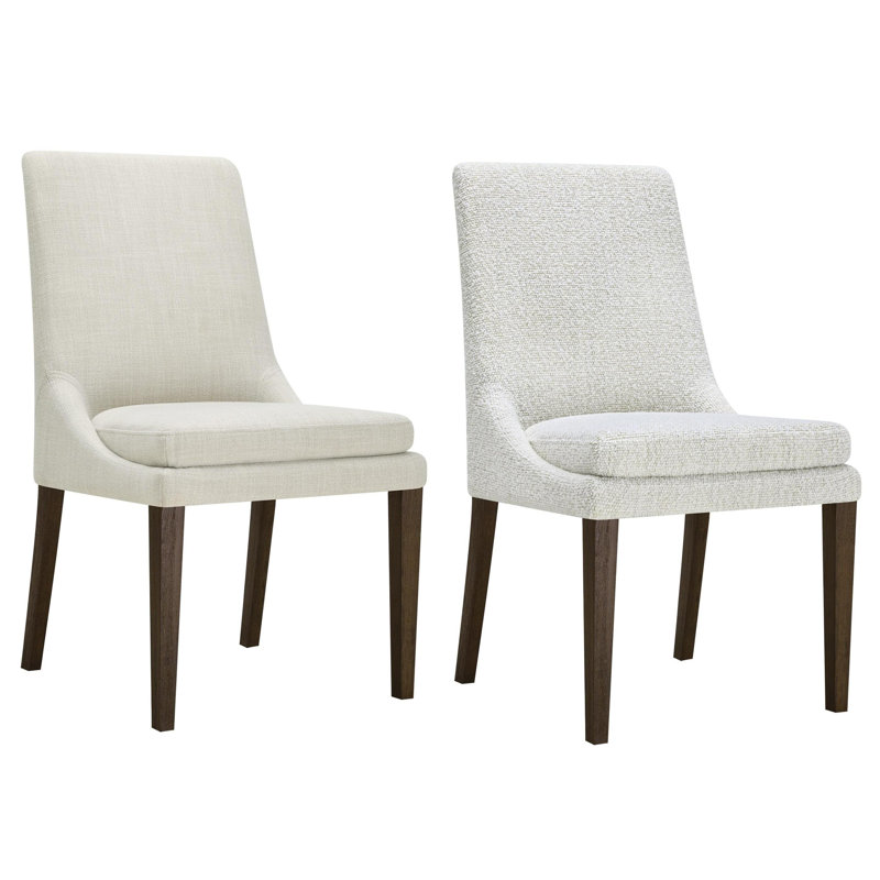 Chaise d'appoint rembourrée Niara, Lin Performance Effie