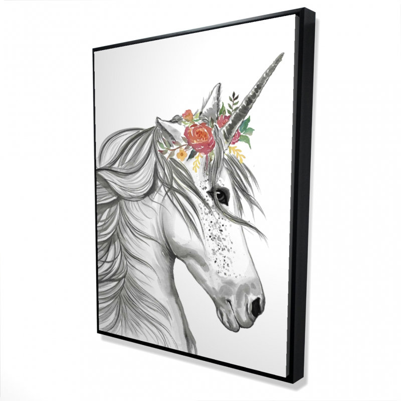 Reproduction de licorne magique sur toile
