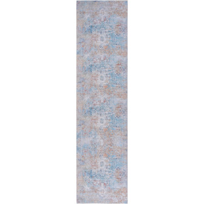 Tapis de couloir lavable 2 pi 6 po x 10 pi, à poils courts, antidérapant, antidérapant pour le bureau, le salon, la chambre à coucher