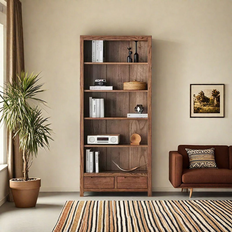 Tonawanda, Marron foncé, (5 tablettes) H 74,8 po x l 33,46 po x P 12,6 po
