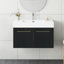 36'' Wall Mounted Bathroom Vanity With Resin Basin