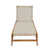 White Cushion/Teak Frame sélectionné
