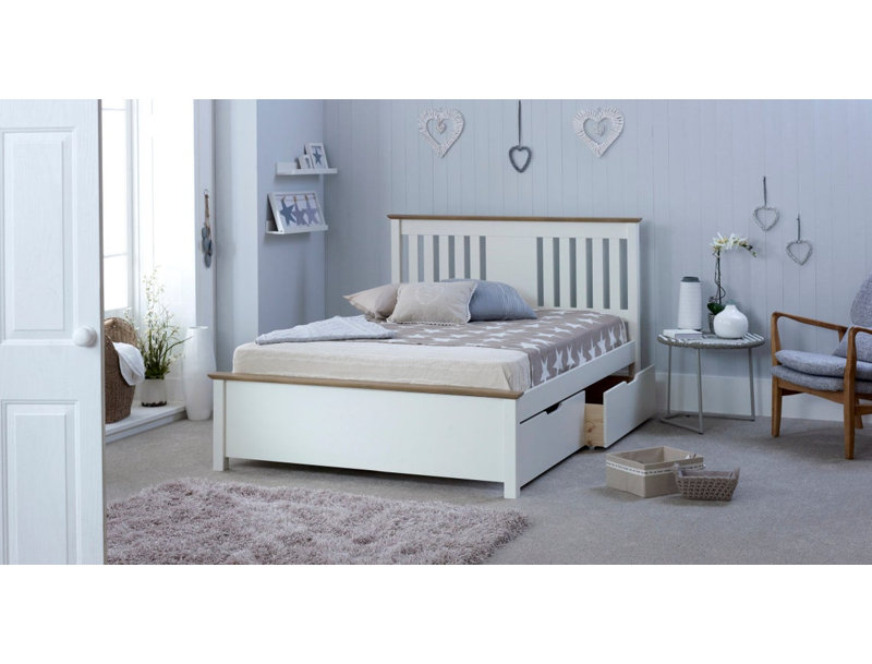 Andres Solid Wood Bed Frame, Single (3')