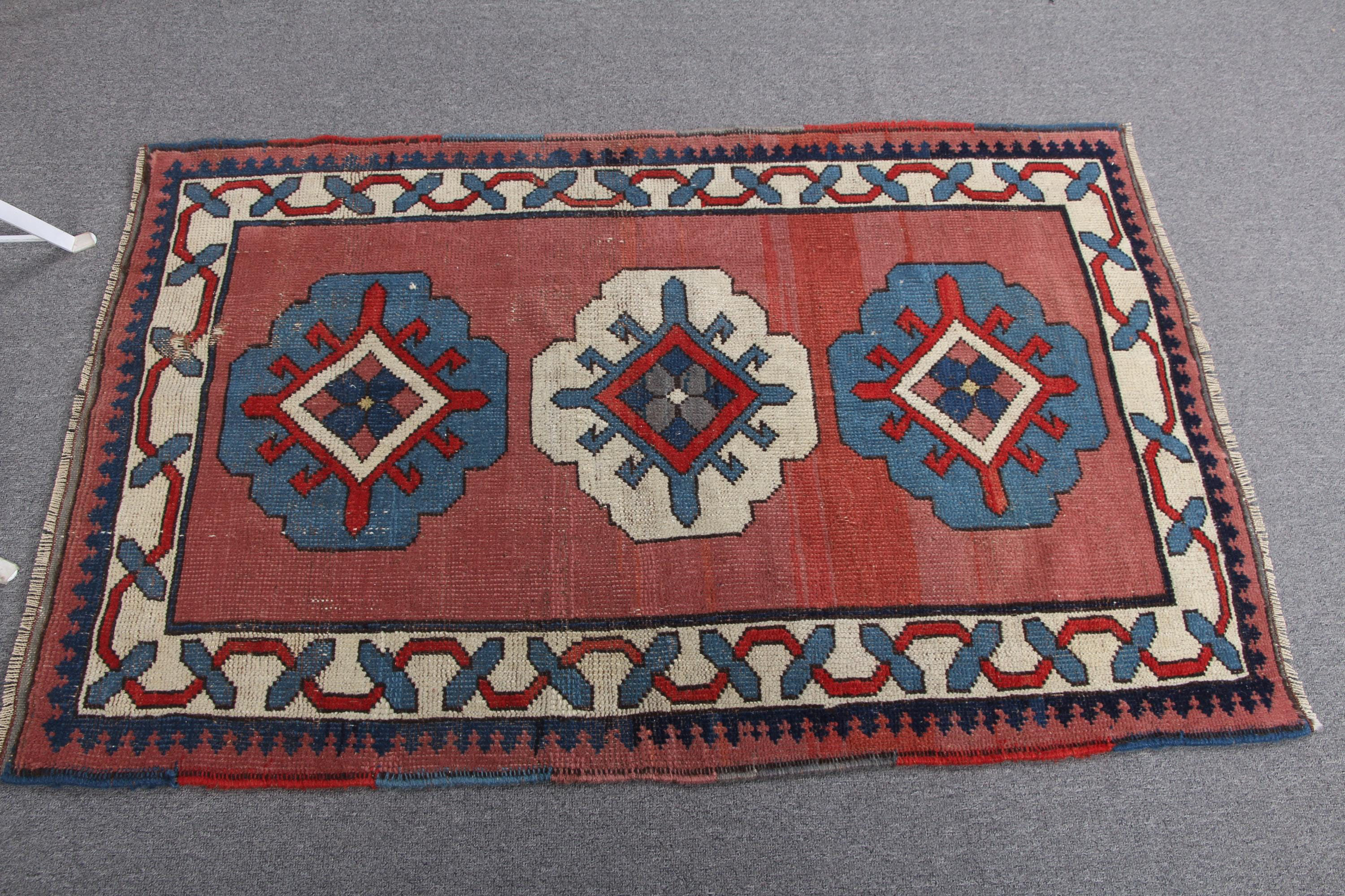 Tukish Wool Rug Dakota Fields Anatolian Vintage Turkish Small Rug in Soft Pink ...