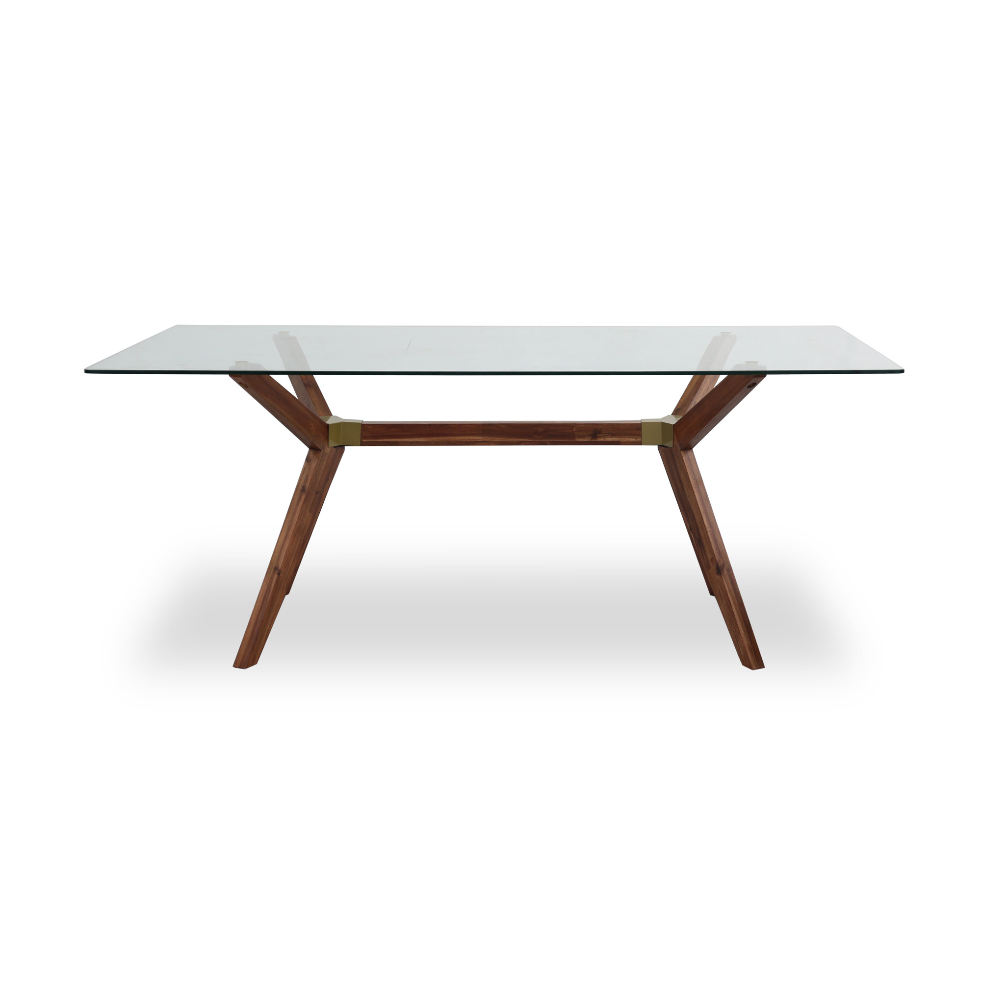 Walter Coffee Table, Brown, 29.61" H x 74.8" W x 39.37" D