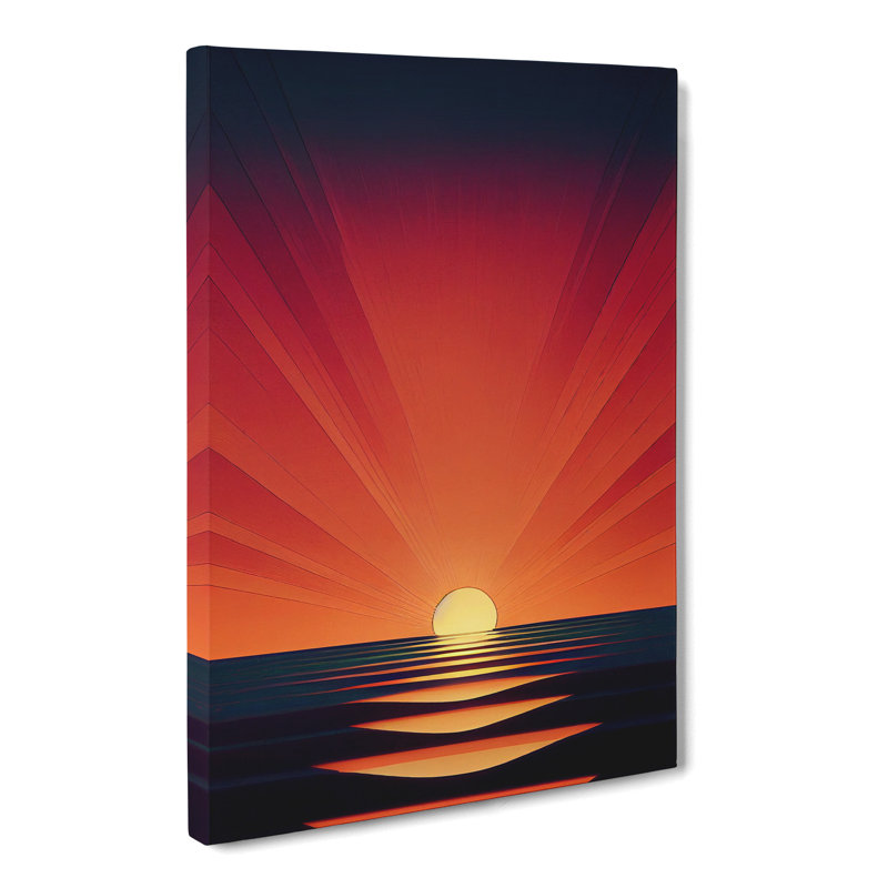 Aldous Sunset Minimalism Vol.1 - Wrapped Canvas, 50cm H x 35cm W