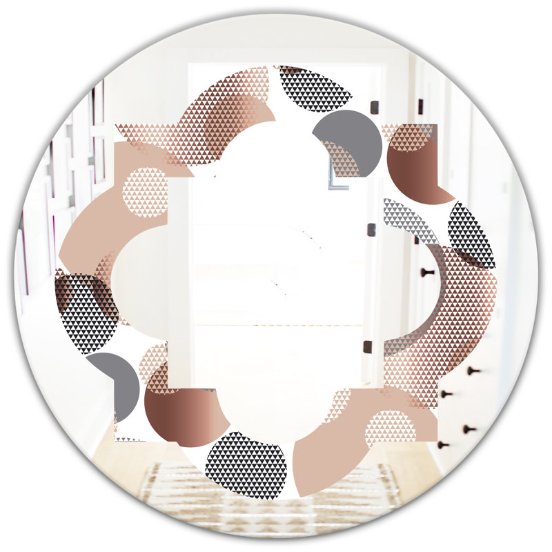 Miroir mural Quatrefoil, H 31,5 po x l po