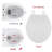 Toilet Seat, Family Toilet Seat with Built In Potty Training Seat, Standard Toilet Seat for Both Adults and Toddlers, Slow Close, Easy to Install & Clean, White and Blue-126175771