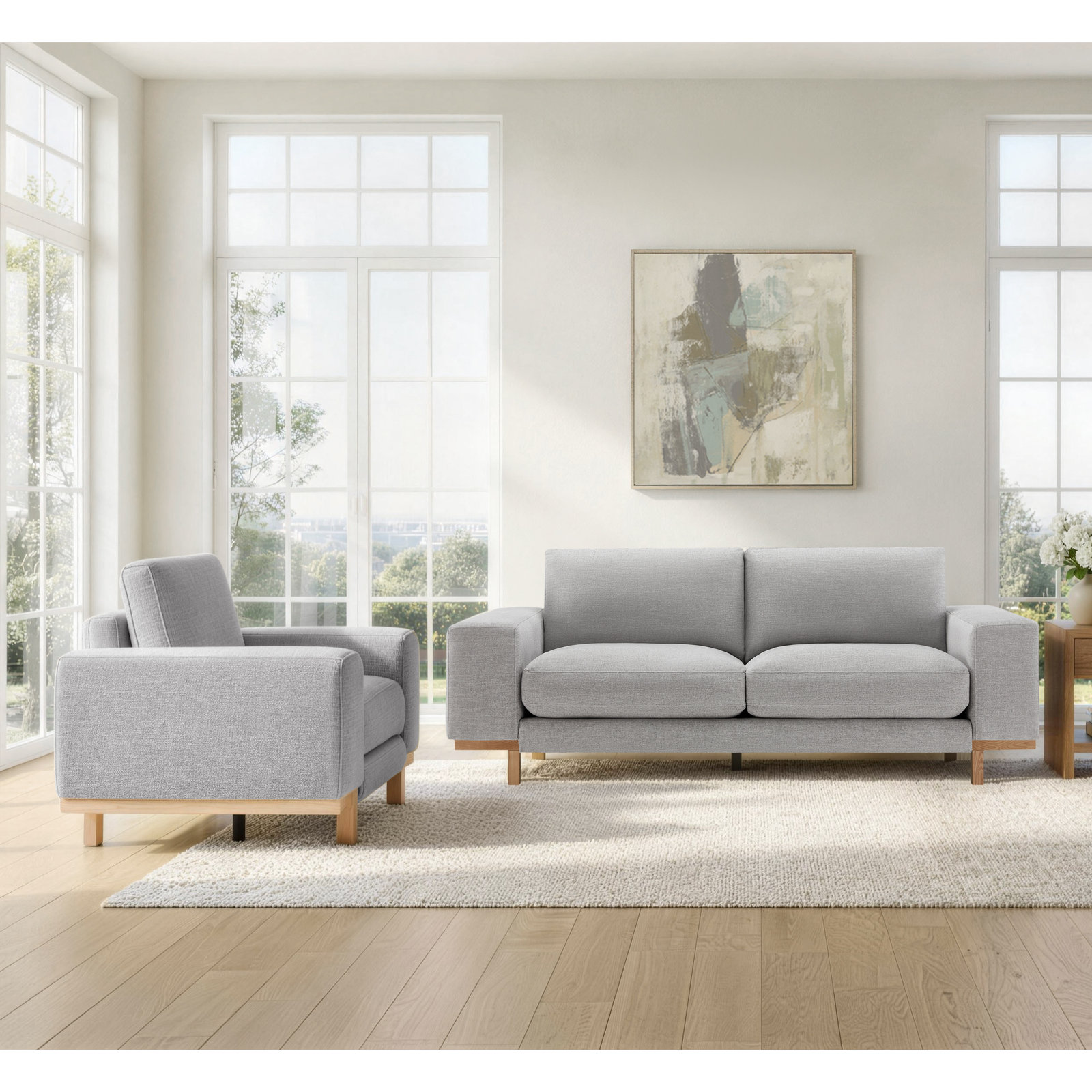 Arnette 2Piece-Living Room Set, Brent Cloud