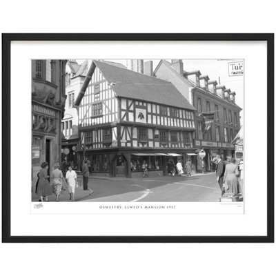 Oswestry, Llwyd's Mansion 1957 - Single Picture Frame Print