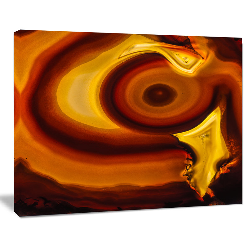 «Agate Geode Slice Macro», impression, H 20 po x l 20 po x P 1 po, Toile tendue