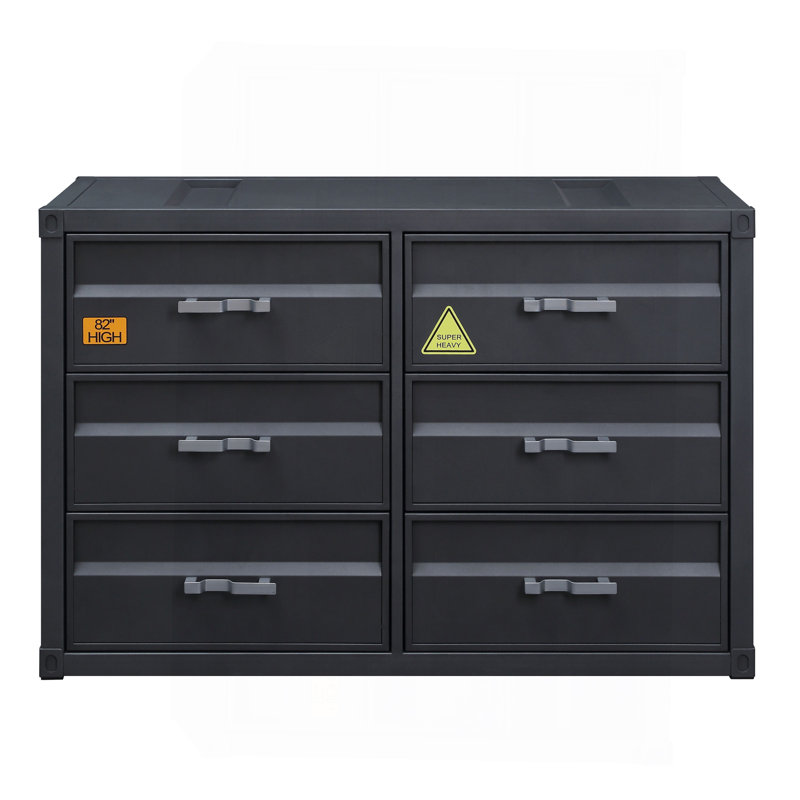 Cargo Gunmetal Finish Dresser