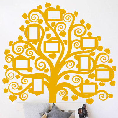 Décalcomanie murale images arbre familial
