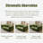 Green Velvet Modular Sofa cushion couch-108840013-108840016