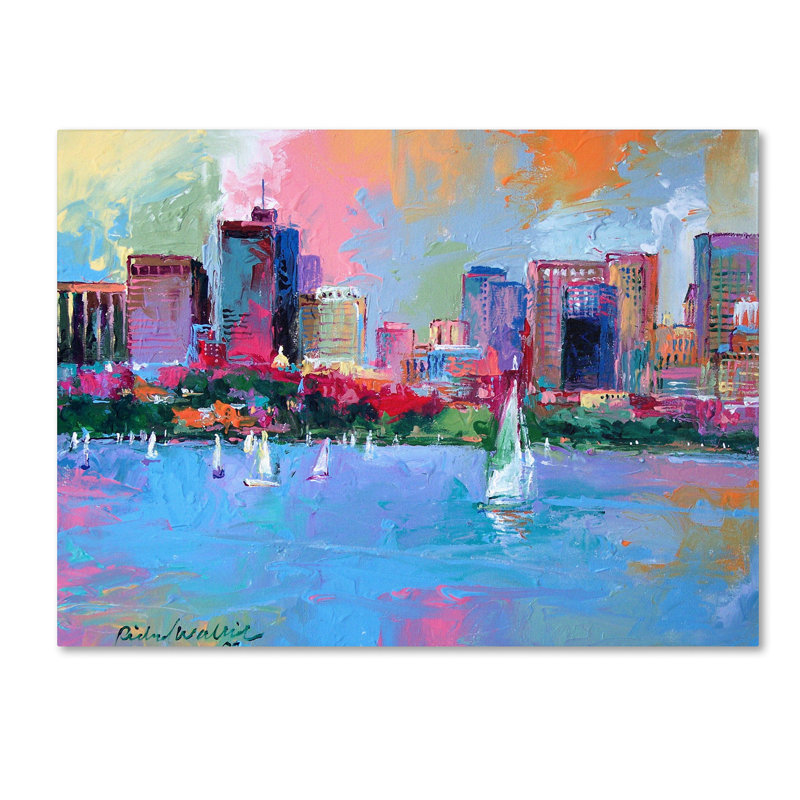" Boston 3 " by Richard Wallich, 35" H x 47" W x 2" D
