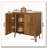 Sideboard Buffet Cabinet With Storage, Farmhouse Buffet Cabinet With Paper Clip Design