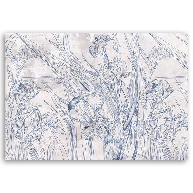 Irys Flowers - No Frame Print on Canvas, 70cm H x 100cm W
