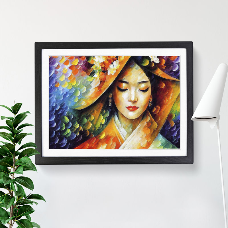 Shimmering Geisha Vol.3 Abstract - Framed Print, Black, 46cm H x 64cm W x 2cm D