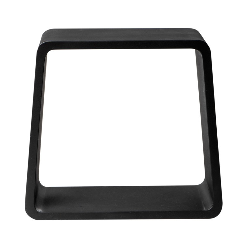 18.5'' W Solid Surface Resin Shower Bench, Matte Black