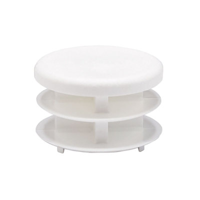 Outwater Plastic Round End Cap For Tubing (12 Pcs.) | 1" Dia. Tube Plug/Chair Glide/Floor Protector/Tube Closure/Tube Hole Plug/Pipe Plug | Fits Multi Gauge Tubing | Textured Black | Heavy Duty