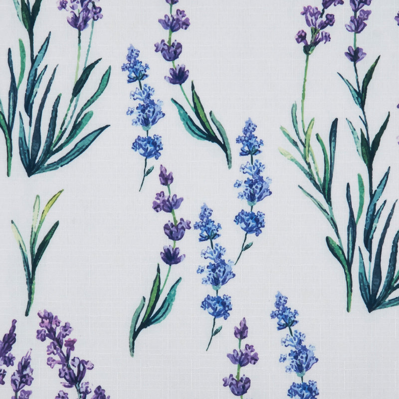 Lavender Design Light Background Throw Pillow with Down Filling