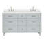 ARIEL Monroe 72 Double Sink Bathroom Vanity with Carrara Quartz Top-99405063-131238901-131238905