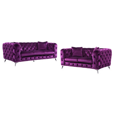 2 - Piece Velvet Living Room Set