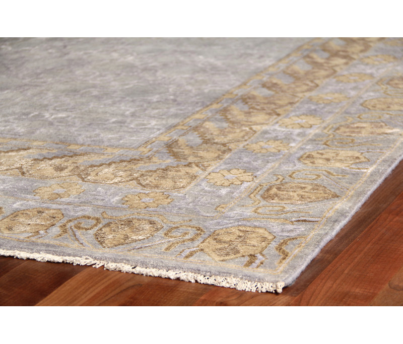 Khotan Wool Geometric Area Rug, Rectangle 9' x 12'