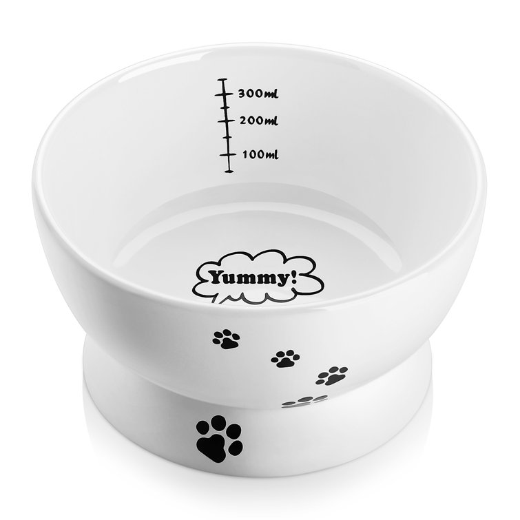 Y YHY Cat Food Bowls, Elevated Cat Bowls, Raised Pet Food Water Bowls with  Stand, Dog Bowls Small Size Dog - Ceramic Pet Bowls for Cat or Dogs, Cat  Dishes 12/24 Ounces