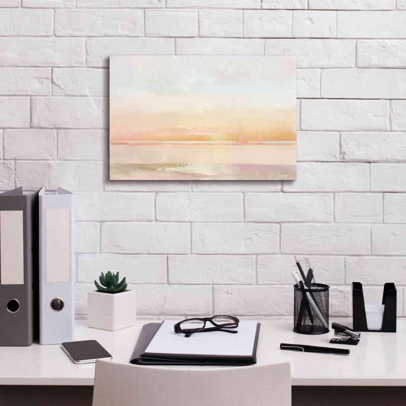 Ivy Bronx «Peaceful Shore 1» par Stellar Design Studio, estampe numérique sur toile, H 12 po x l 18 po x P 0,75 po