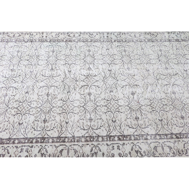 Tapis turc beige rétro - Tapis tissé à la main Anatolian pour un décor élégant