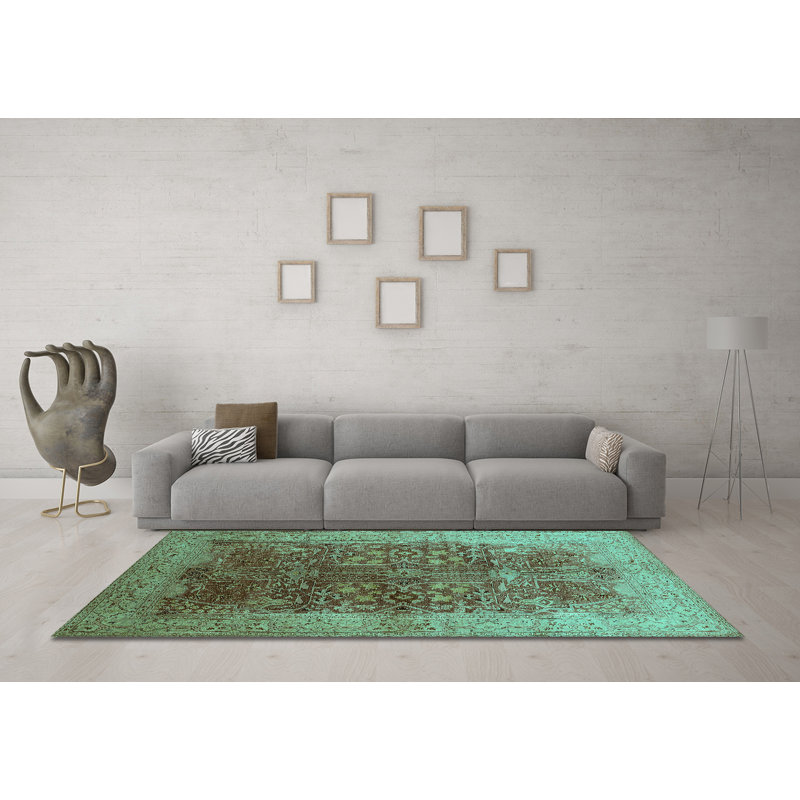 Michol Performance Oriental Indoor Rug, Square 5'