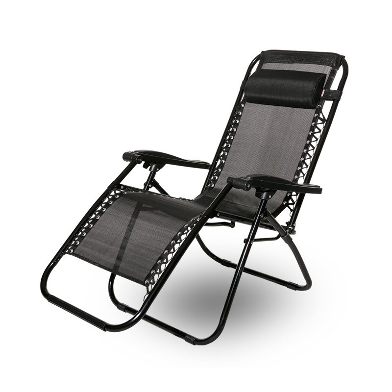 109.5cm Long Reclining Single Chaise, Black