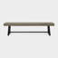 Banc d'extérieur en bois gris tenace