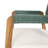 Brendalyn Outdoor 4-Person Acacia Wood Dining Set With Woven Rope & Cushions