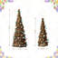 12"/16''H Set Of 2 Easter Rattan And Berries Table Tree